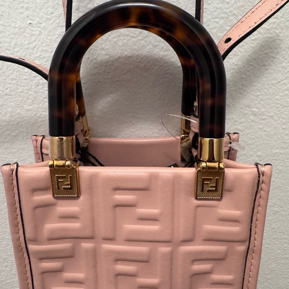 Fendi Pink Mini Bag with Gold Accents - Picture 6 of 10